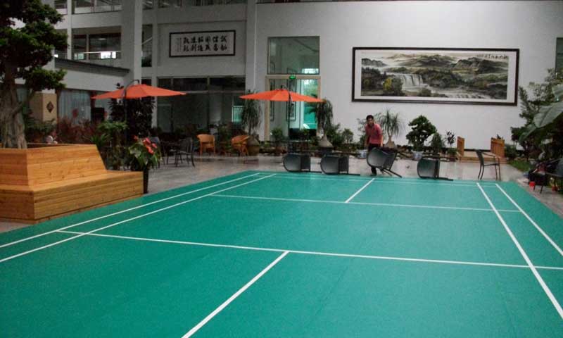 北京羽毛球场pvc运动免费P站视频图 北京捷成世纪公司度假村羽毛球场地免费P站视频